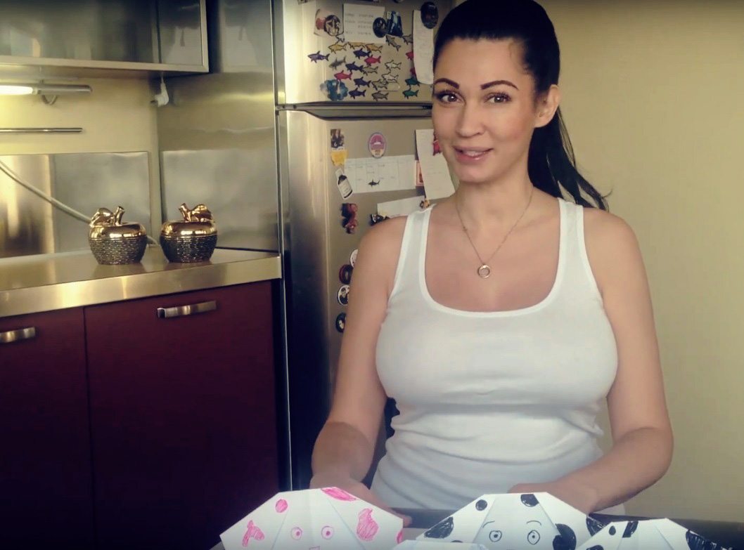Catelusi origami pentru copii: video pas cu pas